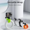 TELESIN Action Camera Mount Silicone Adjustable Mini Flexible Bracket Gray - 3
