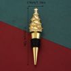 Christmas Tree Wine Champagne Sealing Stopper Gold - 3