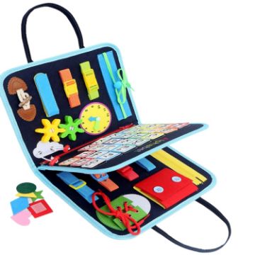Montessori Busy Board DIY Toy for Toddlers - 3 Pages - 1