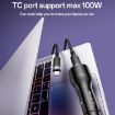 Yesido Y65 PD100W Type-C + QC18W USB Super Fast Car Charger - Black - 5