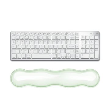 Cool Silicone Keyboard Wrist Rest Mouse Pad - Large Green - 1