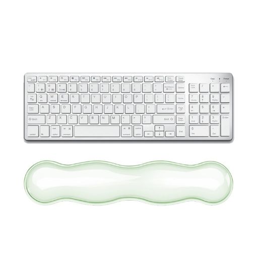 Cool Silicone Keyboard Wrist Rest Mouse Pad - Large Green - 1