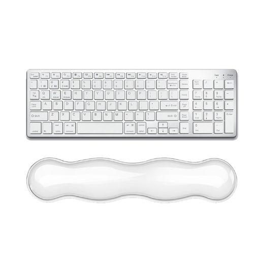 Cool Silicone Keyboard Wrist Rest Mouse Pad Large Transparent - 1