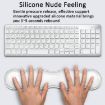Cool Silicone Keyboard Wrist Rest Mouse Pad Large Transparent - 4