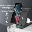 White B20 18W Type-C 3-in-1 Charging Stand for Samsung Watch/Galaxy Buds - 2