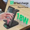 White B20 18W Type-C 3-in-1 Charging Stand for Samsung Watch/Galaxy Buds - 3