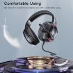 Yesido EK01 RGB Gaming Wired Earphone with Microphone - Black - 6