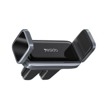 Yesido C124 Car Air Outlet Mini Clamp Mobile Phone Holder - Black - 1