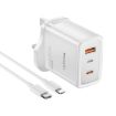Yesido YC89 65W Type-C USB Fast Charger with Type-C to 8 Pin Cable - 1