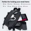 DEVASO Magnetic Crossbody Bag Handheld Organizer (Black) - 5