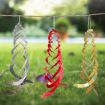 Laser Flash Bird Repellent Orchard Spiral Wind Rotor (Red) - 2