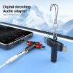 Flower Pattern Type-C & 8 Pin to 3.5mm Audio Adapter with Lanyard - 7