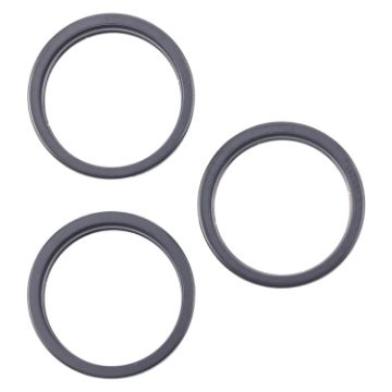 iPhone 16 Pro Rear Camera Glass Lens Metal Protector (Black) - 1