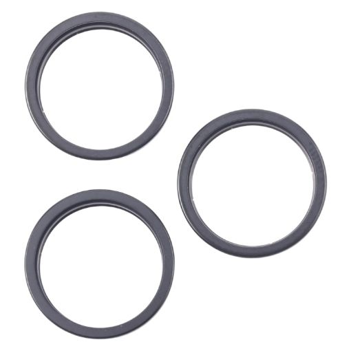 iPhone 16 Pro Rear Camera Glass Lens Metal Protector (Black) - 1