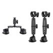 1/4 inch Screw Dual-Leg Suction Cup Mount and 2 x Single-leg Car Suction Cup Clamp Set - 1