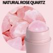 Rose Quartz Face Oil Absorbing Roller Volcanic Stone Facial Skin Repair Cleansing Massager - 7