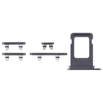 iPhone 16 Pro SIM Card Tray + Side Keys (Black) - 1