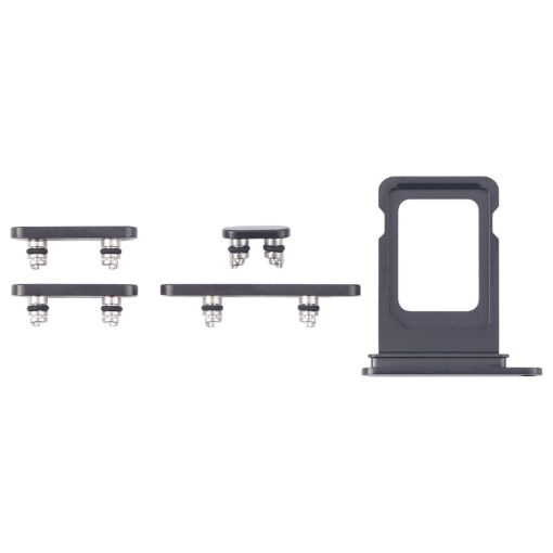 iPhone 16 Pro SIM Card Tray + Side Keys (Black) - 1