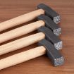 Handmade DIY Square Hammer Gold And Silver Jewelry Texture Hammer - 6