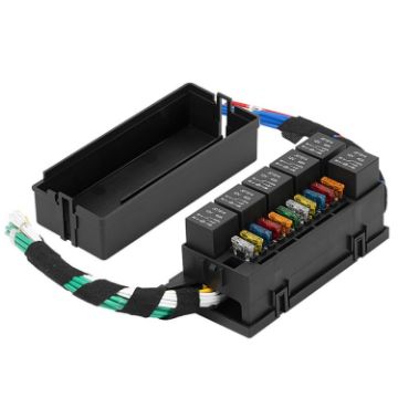 11-way 12V Relay Fuse Holder With Wire For Cars Ships - Full Set 4 Pin - 1