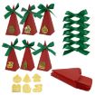 10pcs Christmas Candy Boxes Triangle Xmas Tree Gift Paper Packaging Box - 3