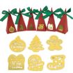 10pcs Christmas Candy Boxes Triangle Xmas Tree Gift Paper Packaging Box - 4