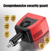 75W Car Inverter Voltage Conversion USB Port Charger, 12V To 110V Black - 6