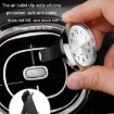 Car Digital Electronic Quartz Luminous Clock Ruby Red Clip - 6