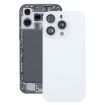 iPhone 16 Pro Max Glass Battery Back Cover with Camera Lens Cover - White - 1