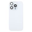 iPhone 16 Pro Max Glass Battery Back Cover with Camera Lens Cover - White - 2