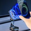 D11 Magnetic Car Phone Holder Dashboard Stand - Silver Glossy - 8