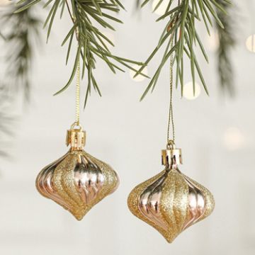 Christmas Tree Pendant Hanging Ornament - Onion Heads (2pcs) - 1