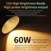 C60R 60W RGB Stage Lamp COB Fill Light with 8 Batteries EU Plug - 6