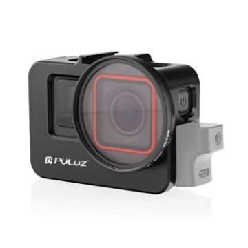 Insta360 Ace Pro/Ace PULUZ Metal Cage Adapter Frame with 52mm UV Filter - Black - 1
