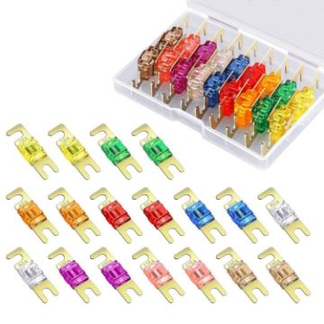 8pcs Mini ANL High Current Bolt-on Fuse Set (20A-150A) - 1