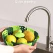 Foldable Plastic Lotus Steamer Kitchen Drainage Vegetable Storage Basket - 7