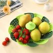 Foldable Plastic Lotus Steamer Kitchen Drainage Vegetable Storage Basket - 8