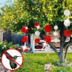 Garden Bird Repellent Hanging Laser Reflective Piece - Dual-Side Silver - 8