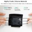 Rotating Wrist Phone Strap Coin Purse - Black - 6