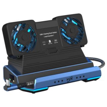 YCE-V279 USB-C Gaming Dock Station with Hard Disk Enclosure - 1