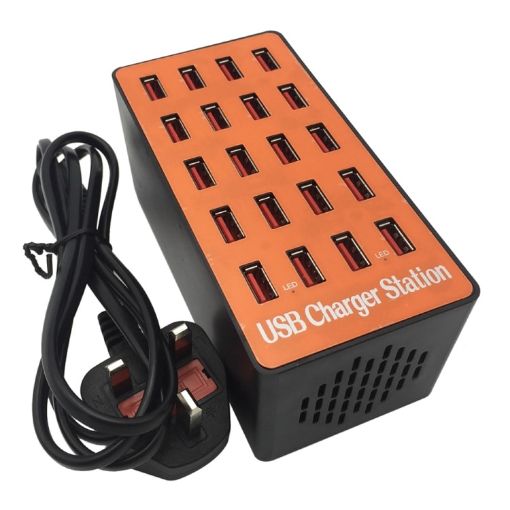 WLX-A5 90W 20 Ports USB Charging Station (UK Plug) - 1