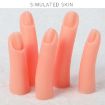 5pcs Nail Art Silicone Fake Fingers Practice Finger Molds - 4