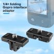Insta360 X4 PULUZ Quick Release 1/4 inch Folding Base - Black - 5