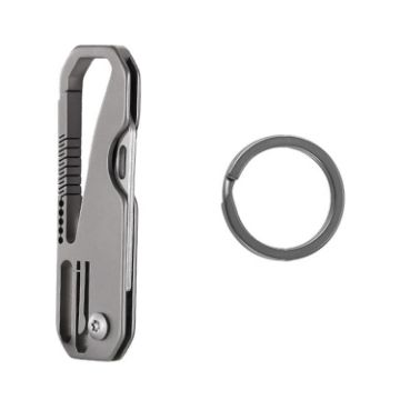 Multifunctional Titanium Keychain Mini Folding Knife - 1