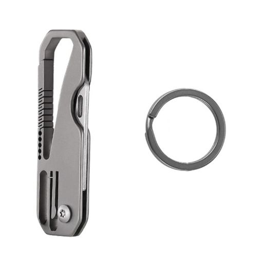 Multifunctional Titanium Keychain Mini Folding Knife - 1