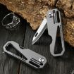 Multifunctional Titanium Keychain Mini Folding Knife - 2
