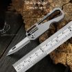 Multifunctional Titanium Keychain Mini Folding Knife - 5