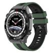 Huawei Watch Ultimate 22mm Silicone Band - Olive Green+Black - 1