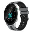 Garmin Forerunner 55 20mm Sports Silicone Watch Band Grey+Black - 1