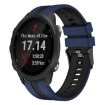 Garmin Forerunner 245 20mm Silicone Watch Band Blue+Black - 1